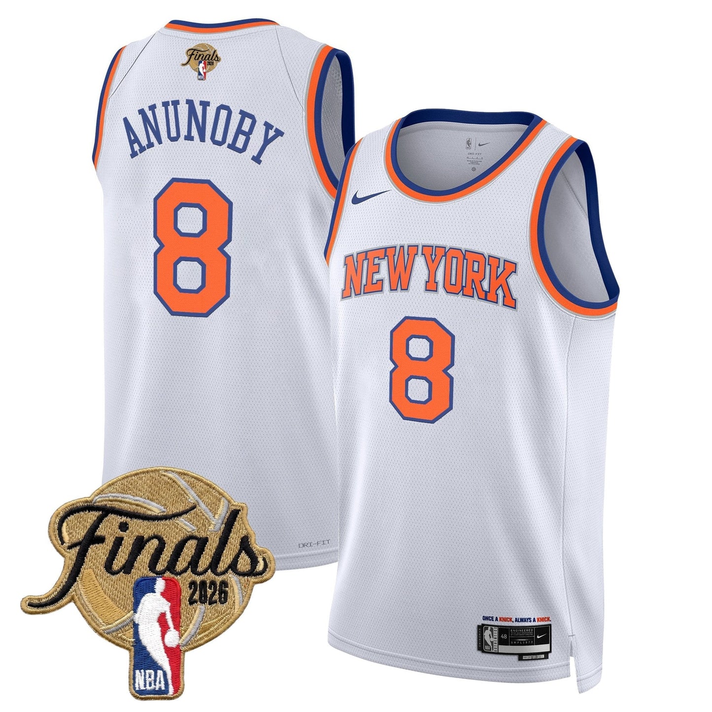Men's NYK  2026 Champion Swingman Jersey - All Stitched Finals