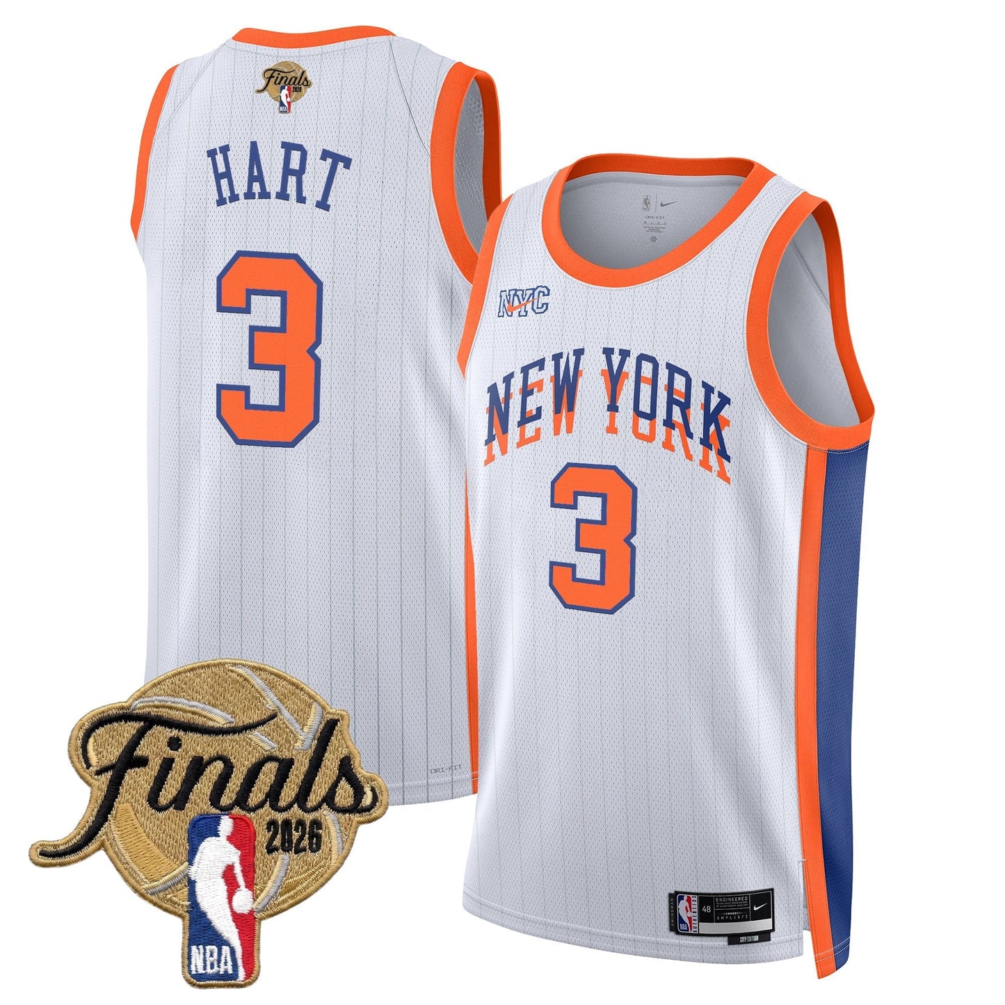 Men's NYK  2026 Champion Swingman Jersey - All Stitched Finals