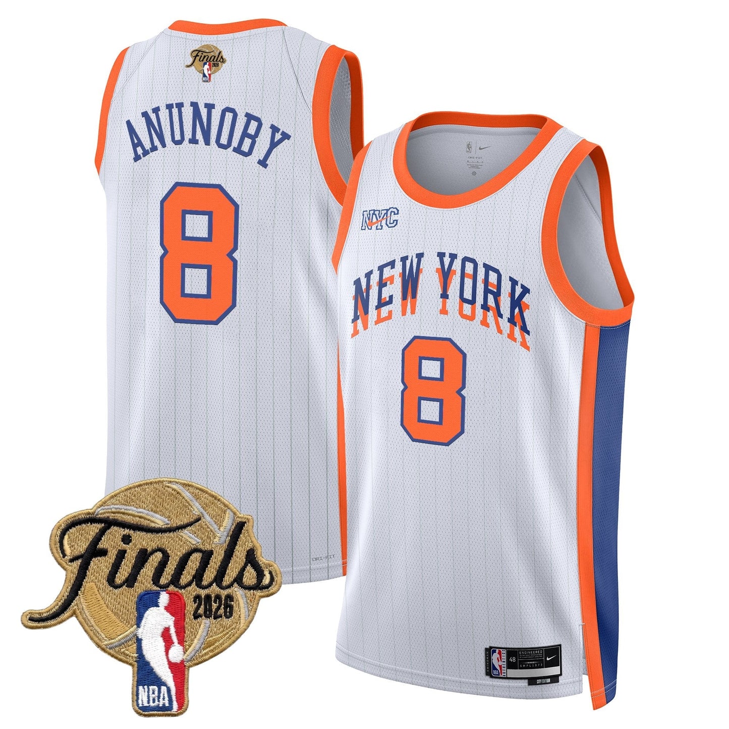 Men's NYK  2026 Champion Swingman Jersey - All Stitched Finals