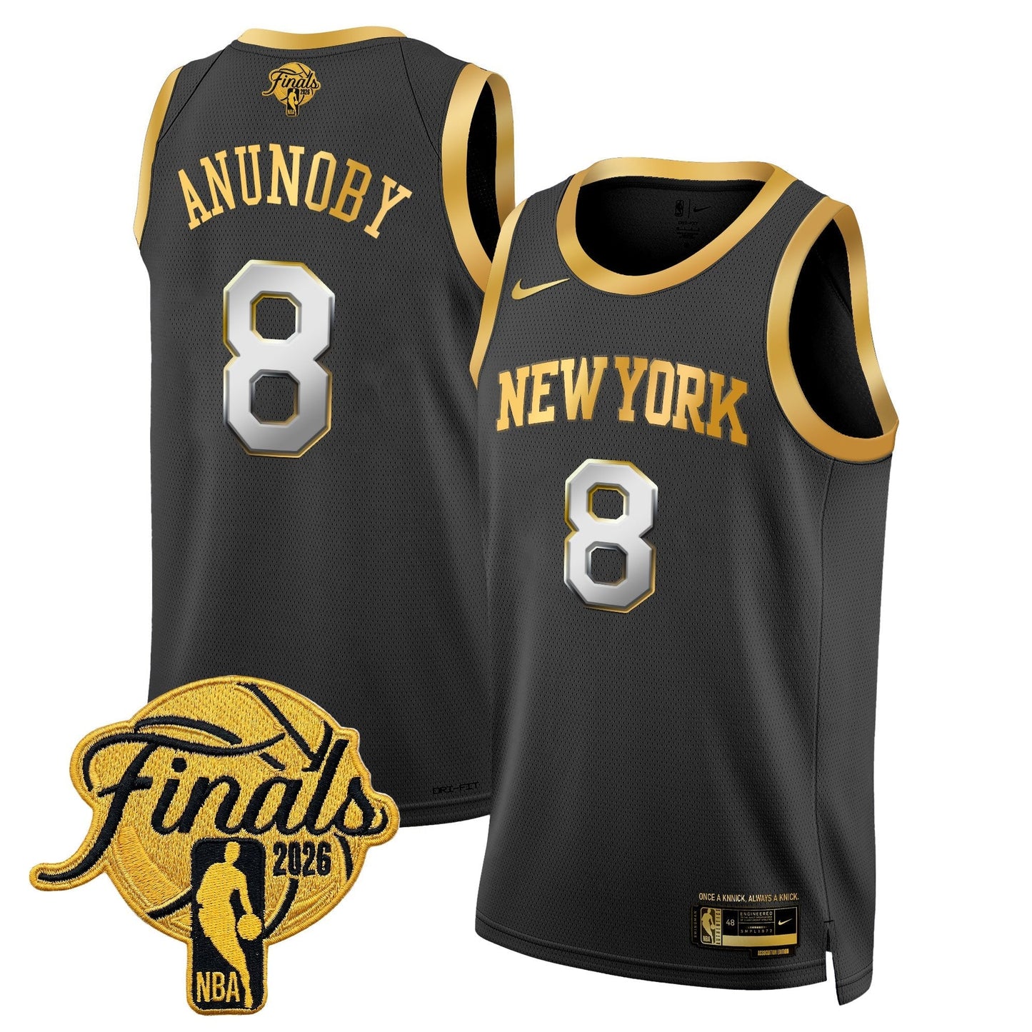 Men's NYK  2026 Champion Swingman Jersey - All Stitched Finals