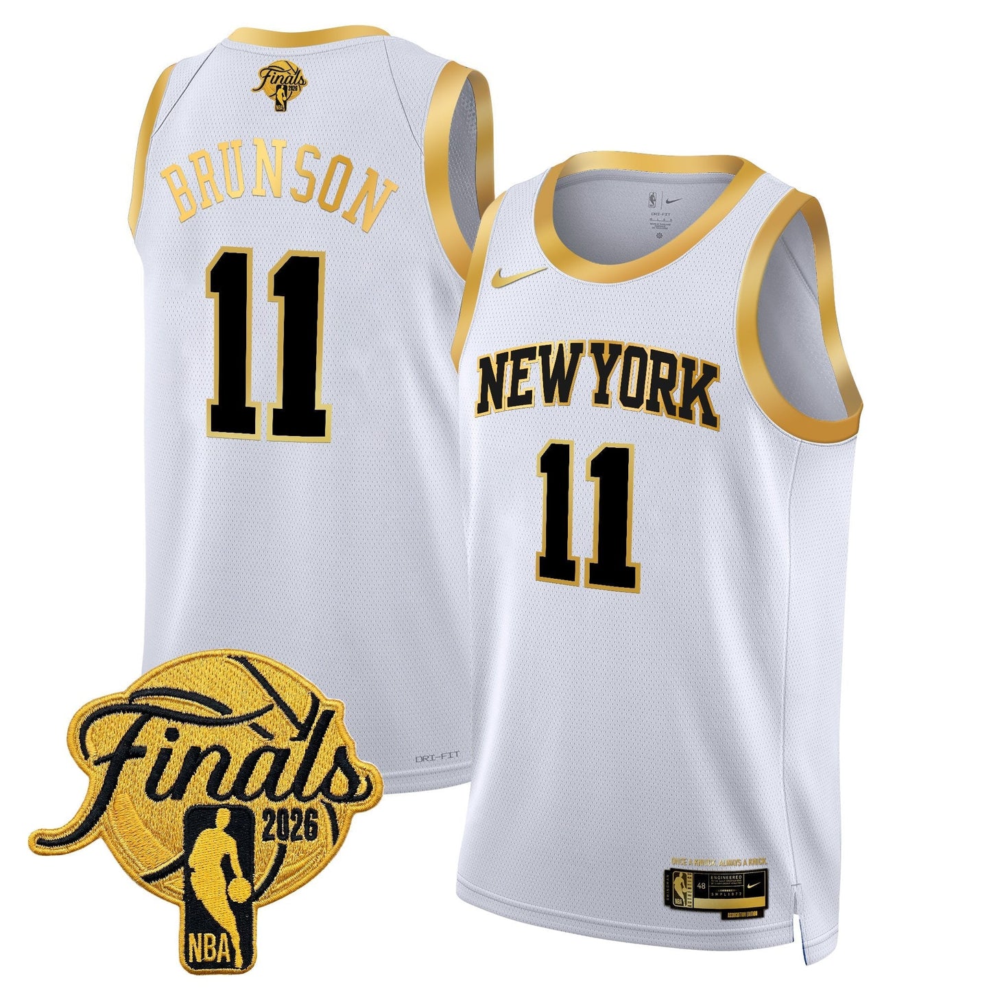 Men's NYK  2026 Champion Swingman Jersey - All Stitched Finals