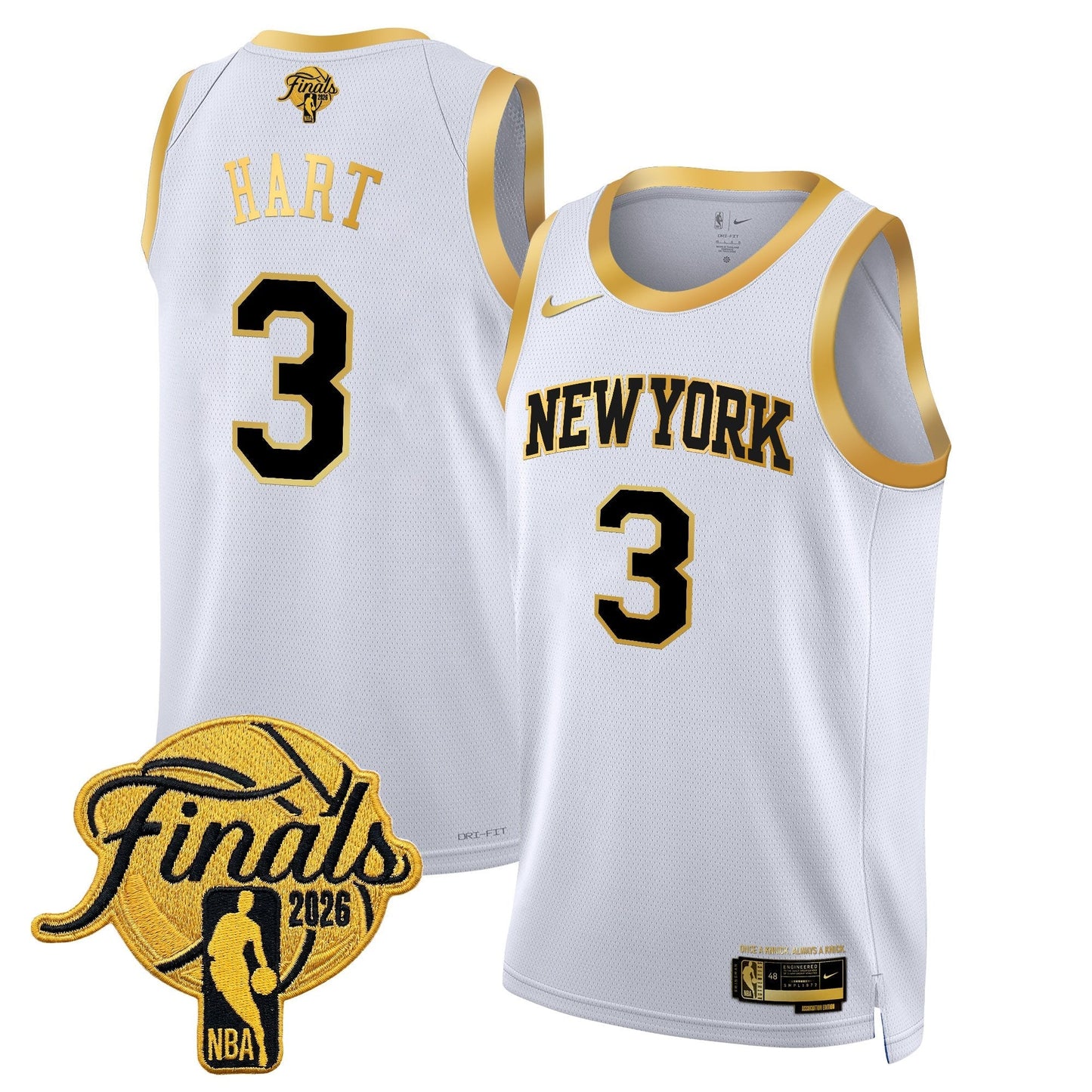 Men's NYK  2026 Champion Swingman Jersey - All Stitched Finals