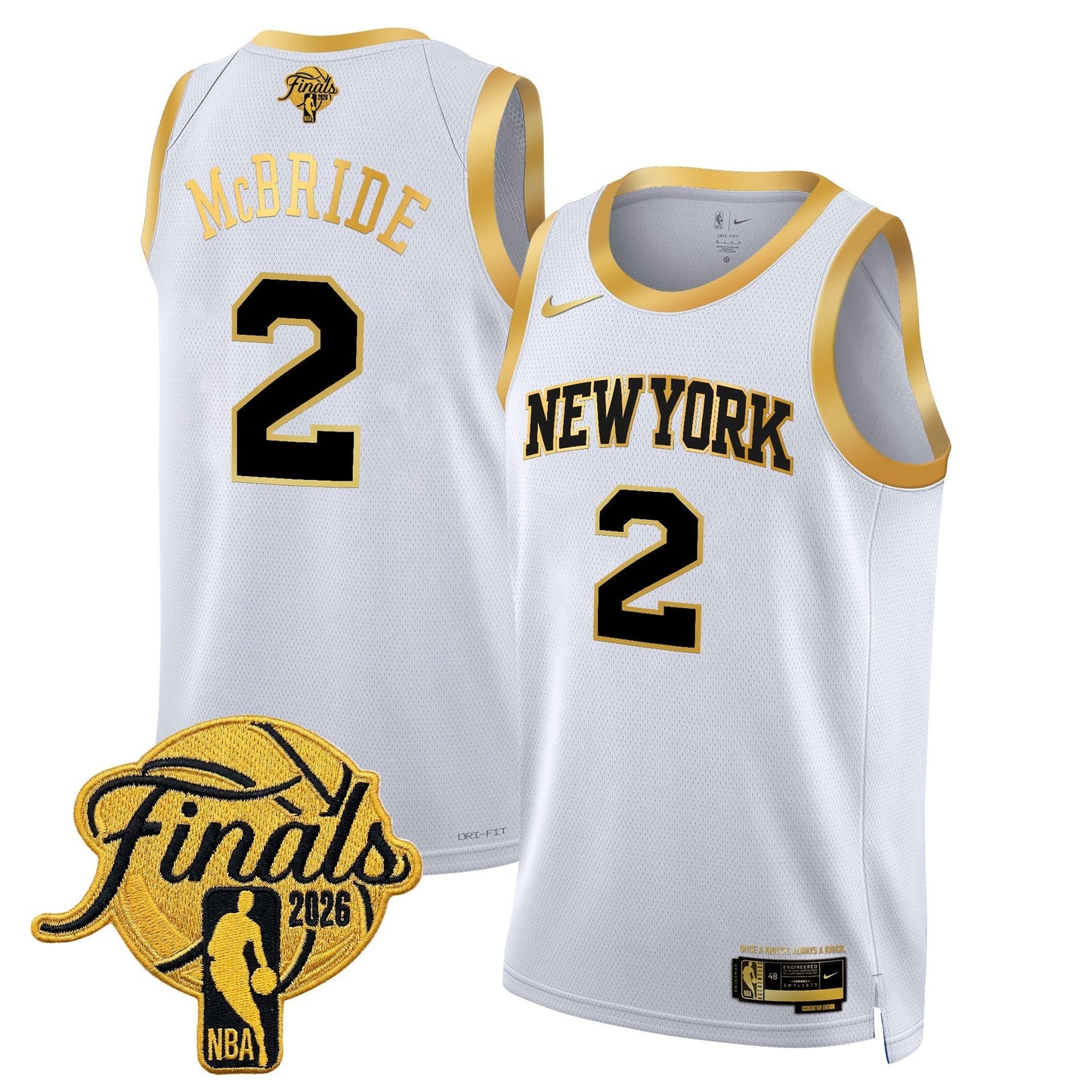 Men's NYK  2026 Champion Swingman Jersey - All Stitched Finals