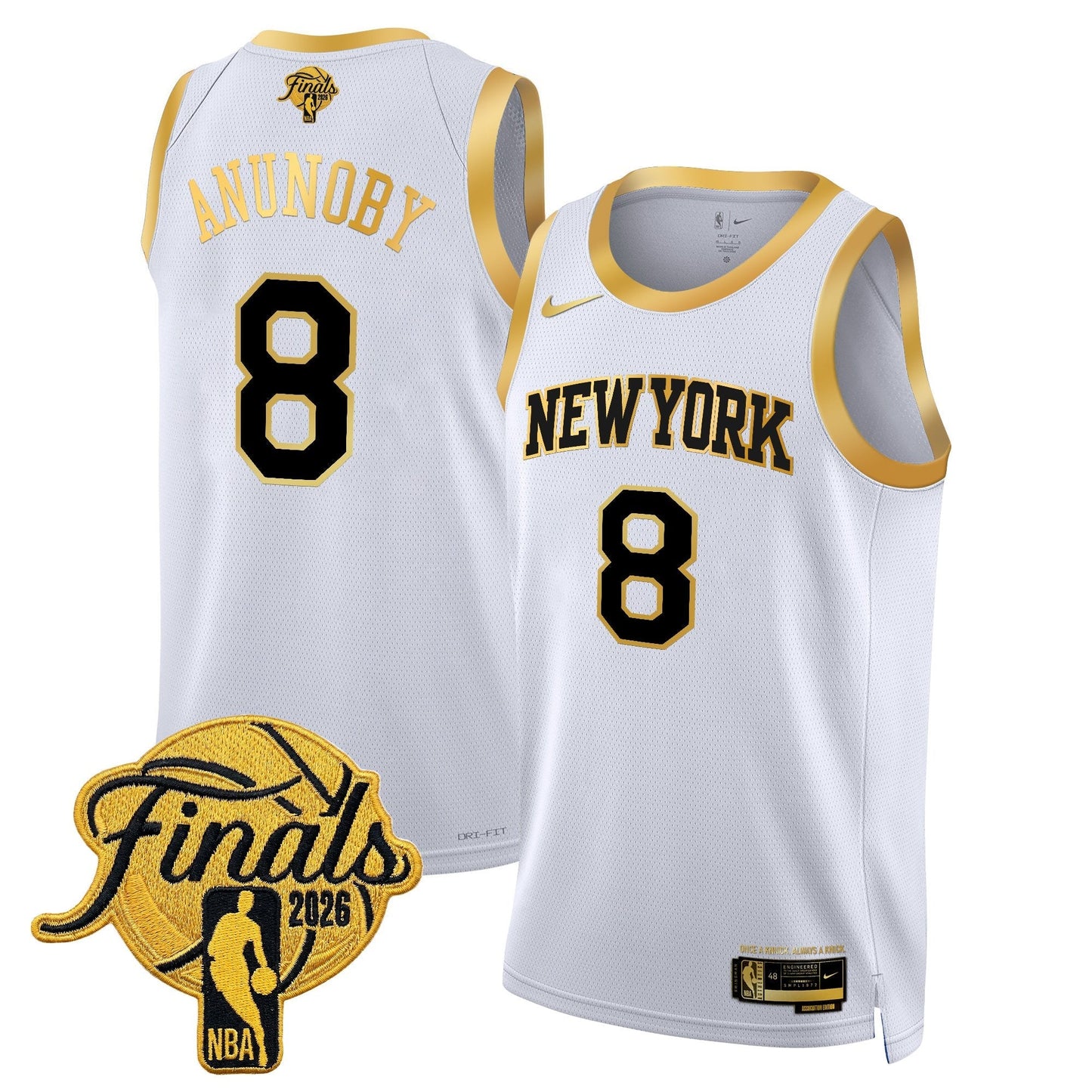 Men's NYK  2026 Champion Swingman Jersey - All Stitched Finals