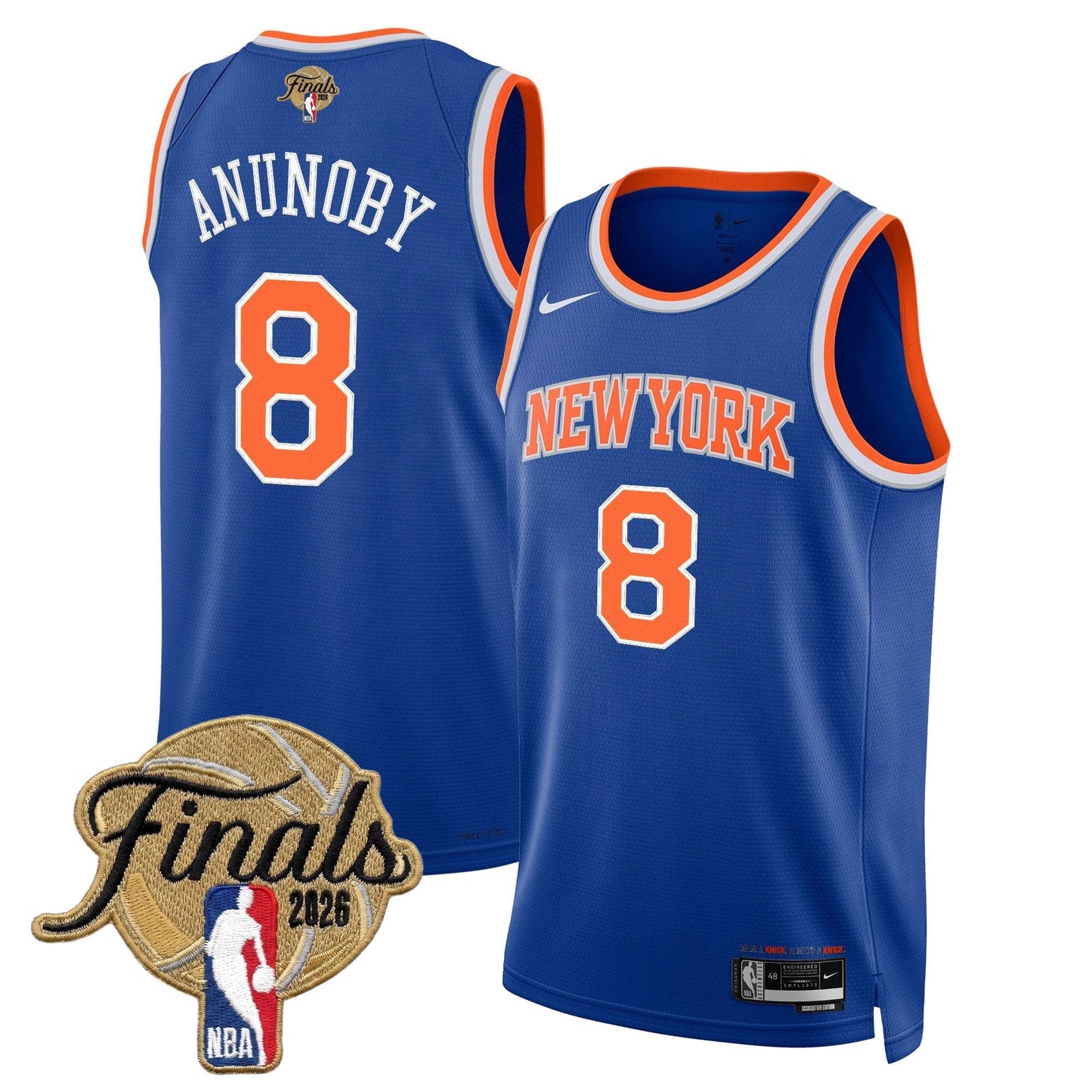 Men's NYK  2026 Champion Swingman Jersey - All Stitched Finals
