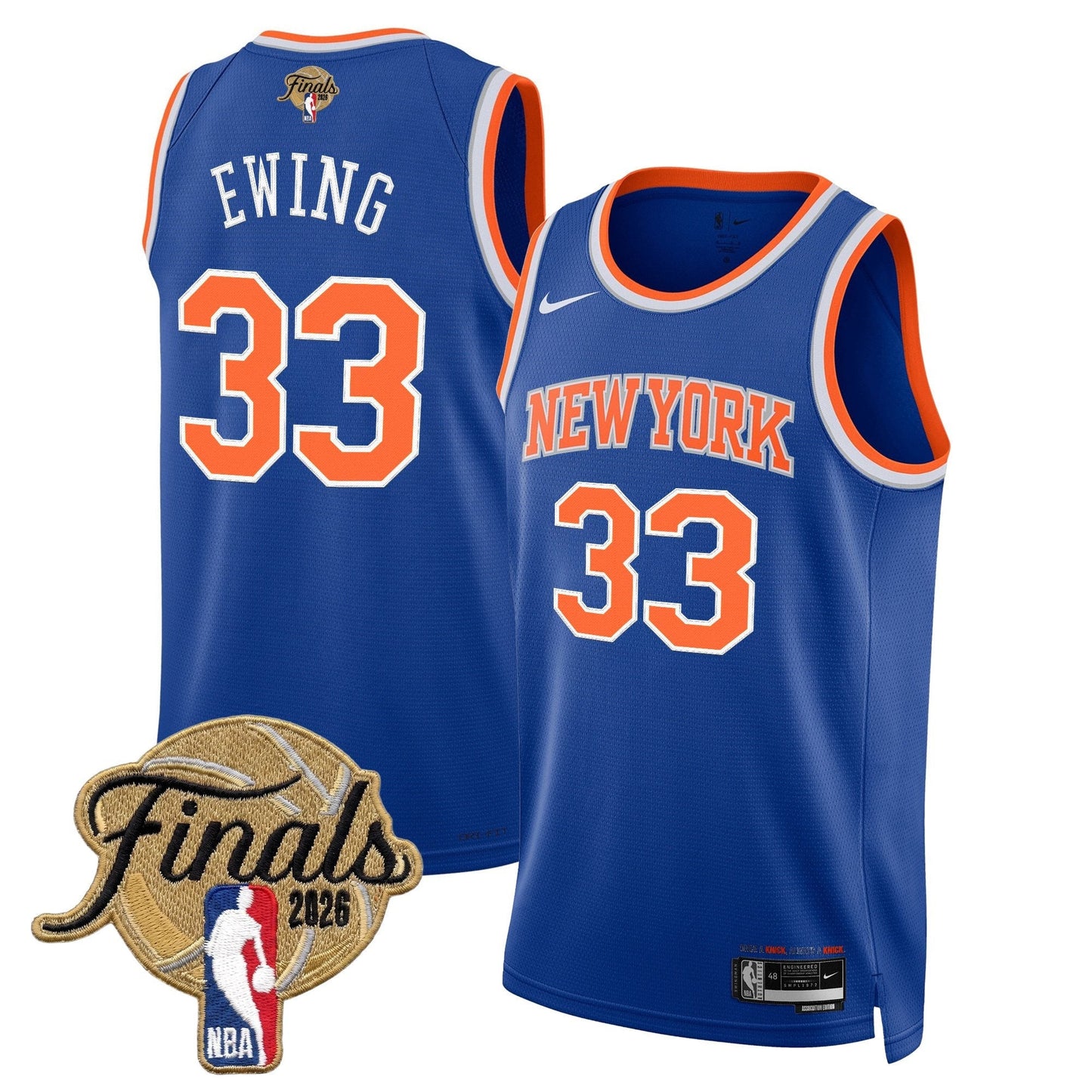Men's NYK  2026 Champion Swingman Jersey - All Stitched Finals