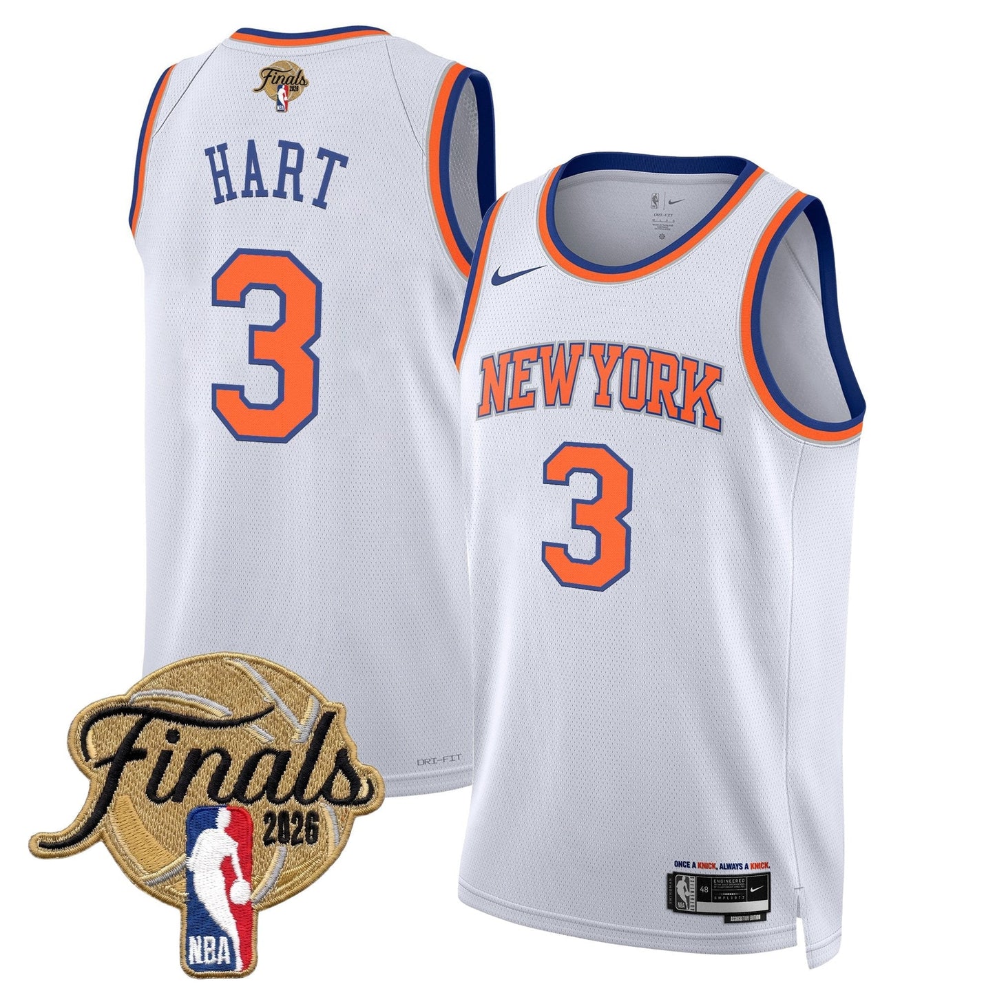 Men's NYK  2026 Champion Swingman Jersey - All Stitched Finals